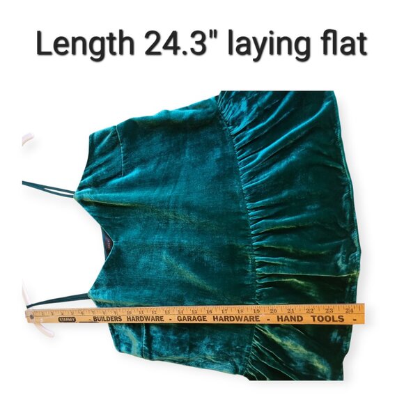 JCrew sleeveless evergreen velvet peplum tank top size 2 NWT Holiday Party Decor - Picture 7 of 11